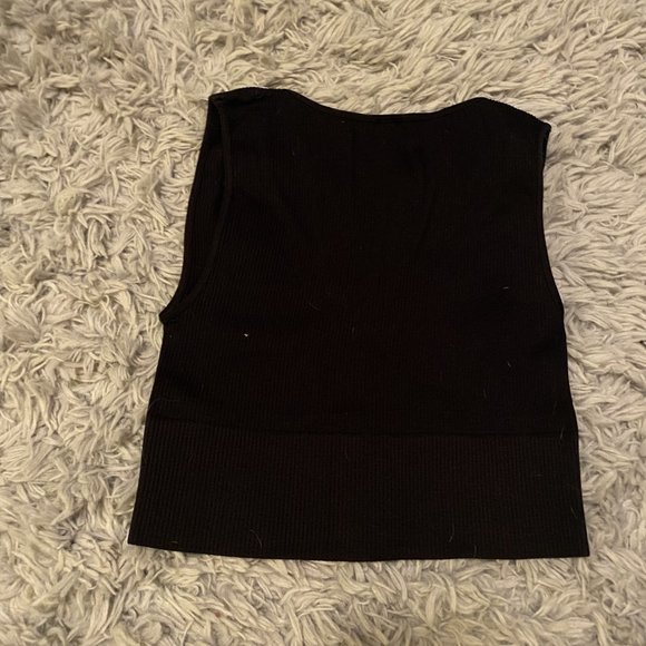 NWT Black Nikibiki Plunge Tank Top - Picture 5 of 5